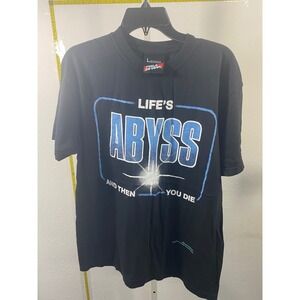 Feels So Good Lifes Abyss And Then You Die Graphic T-Shirt Black Mens Large